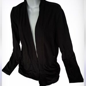 Talbots black Light Sweater open cardigan Sz S